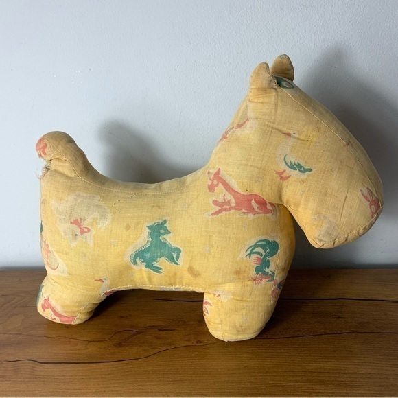 Vintage Other - Vintage Antique Dog Shaped Pillow Worn